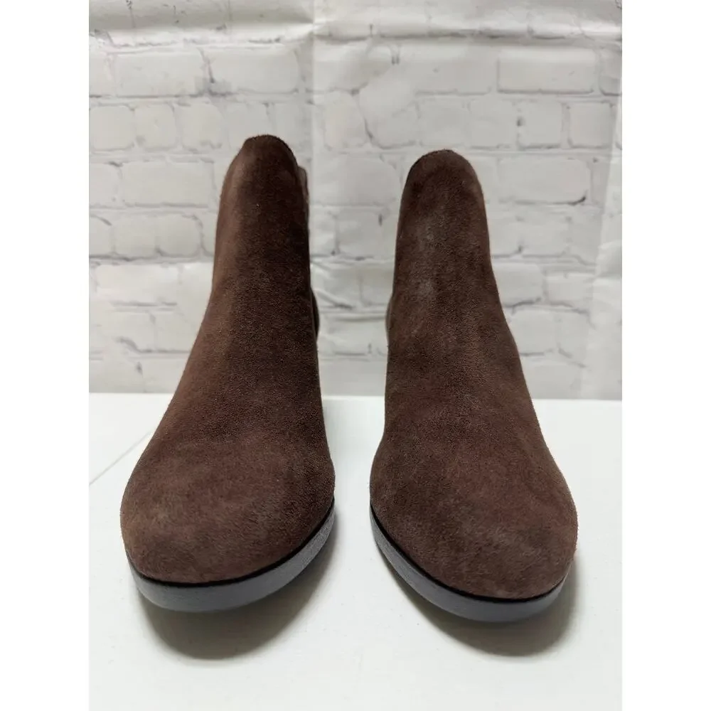 Women's CROCS Leigh Wedge Chelsea ankle boot like new Size 11w - Picture 2 of 9